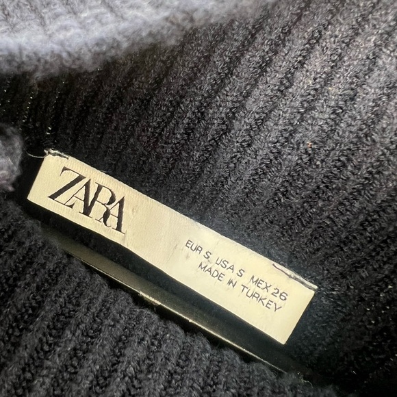 Zara Navy Turtleneck Sweater - Picture 6 of 8